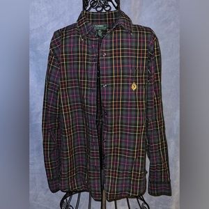Lauren by Ralph Lauren’s Plaid Button Down Shirt